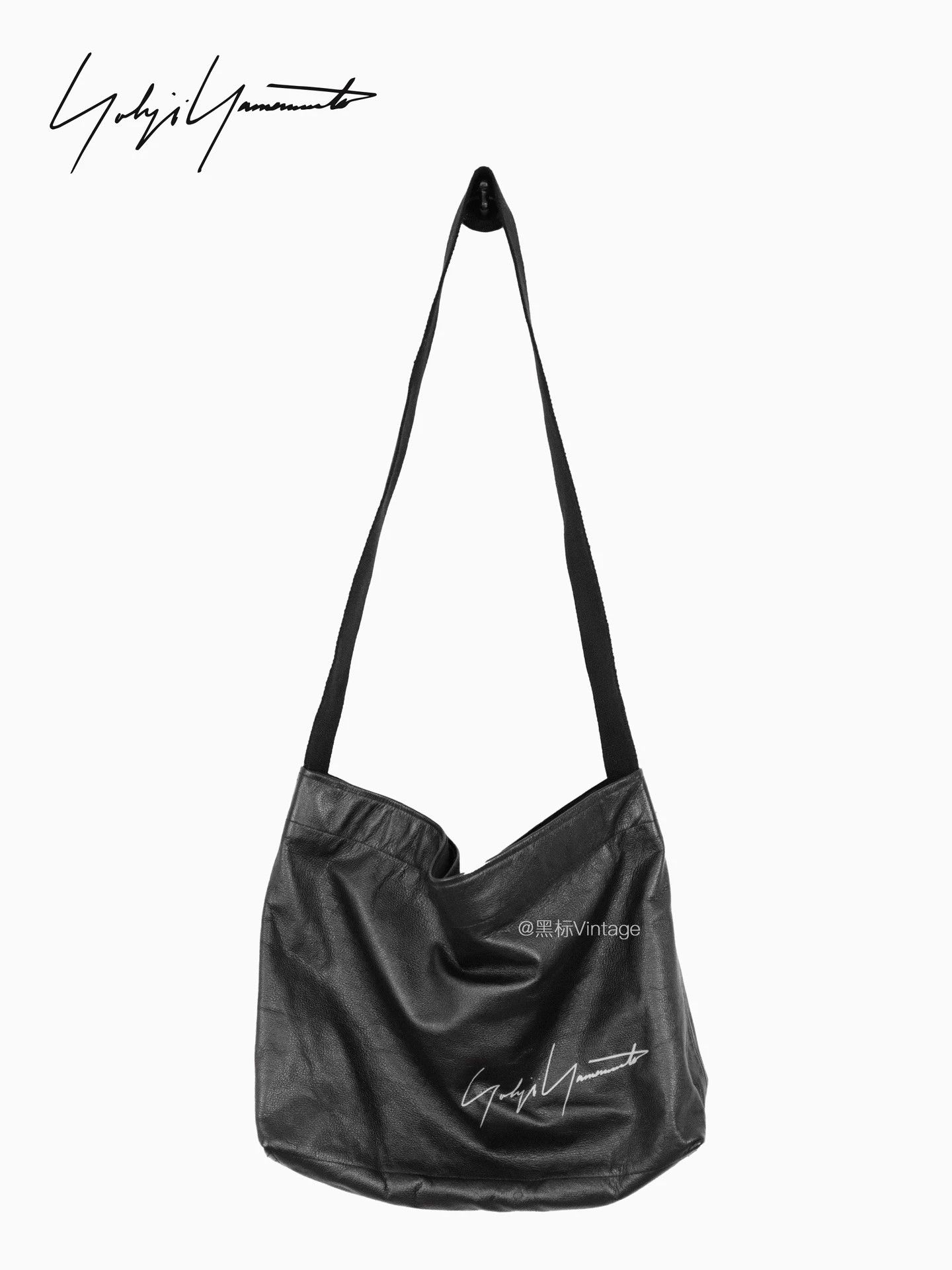 Yohji Yamamoto Yohji Yamamoto Aoyama Ltd Sign Leather Crossbody 9/10 Size ONE SIZE - 1 Thumbnail