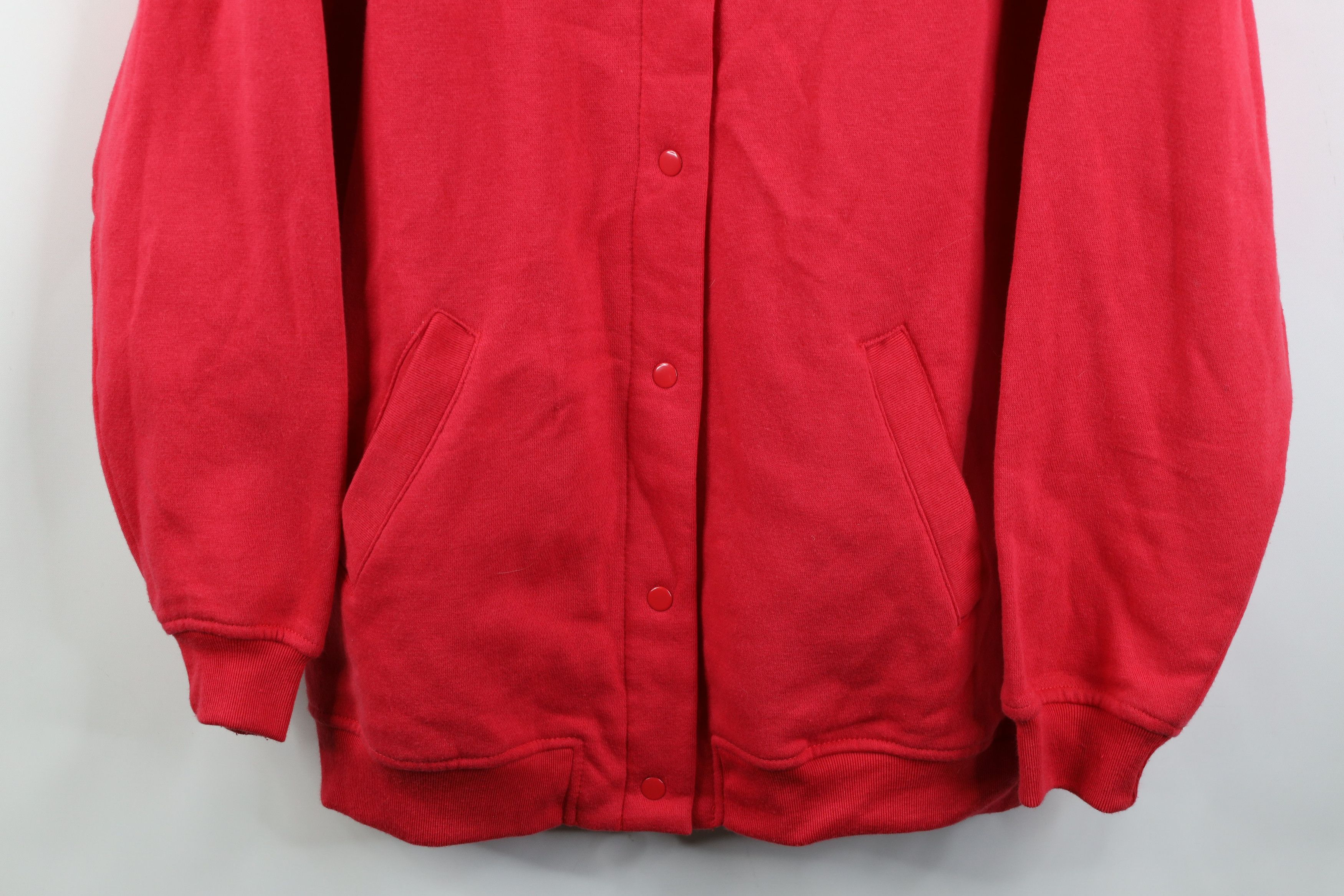 Vintage Vintage 90s Streetwear Blank Snap Button Cardigan Sweatshirt Size M / US 6-8 / IT 42-44 - 3 Thumbnail
