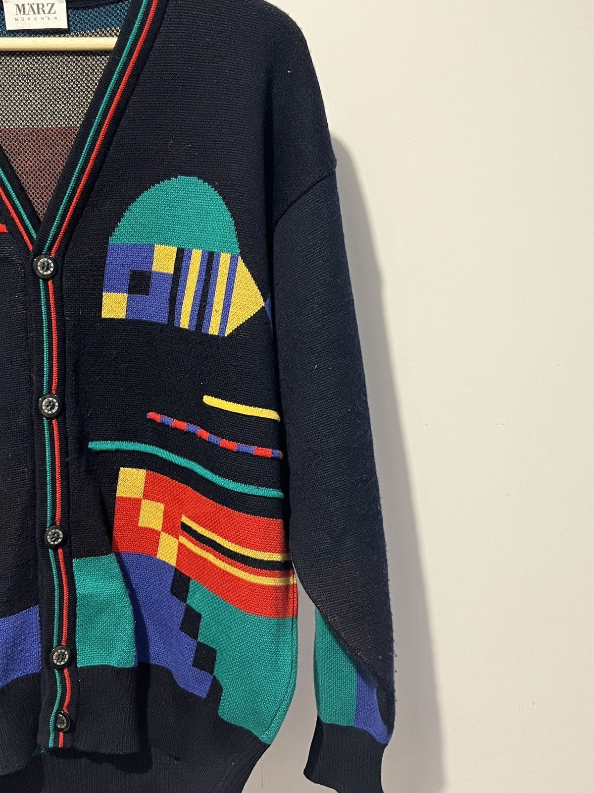 Japanese Brand × Vintage Cardigan Marz Munchen Vintage Streetwear Rare Size US L / EU 52-54 / 3 - 3 Thumbnail