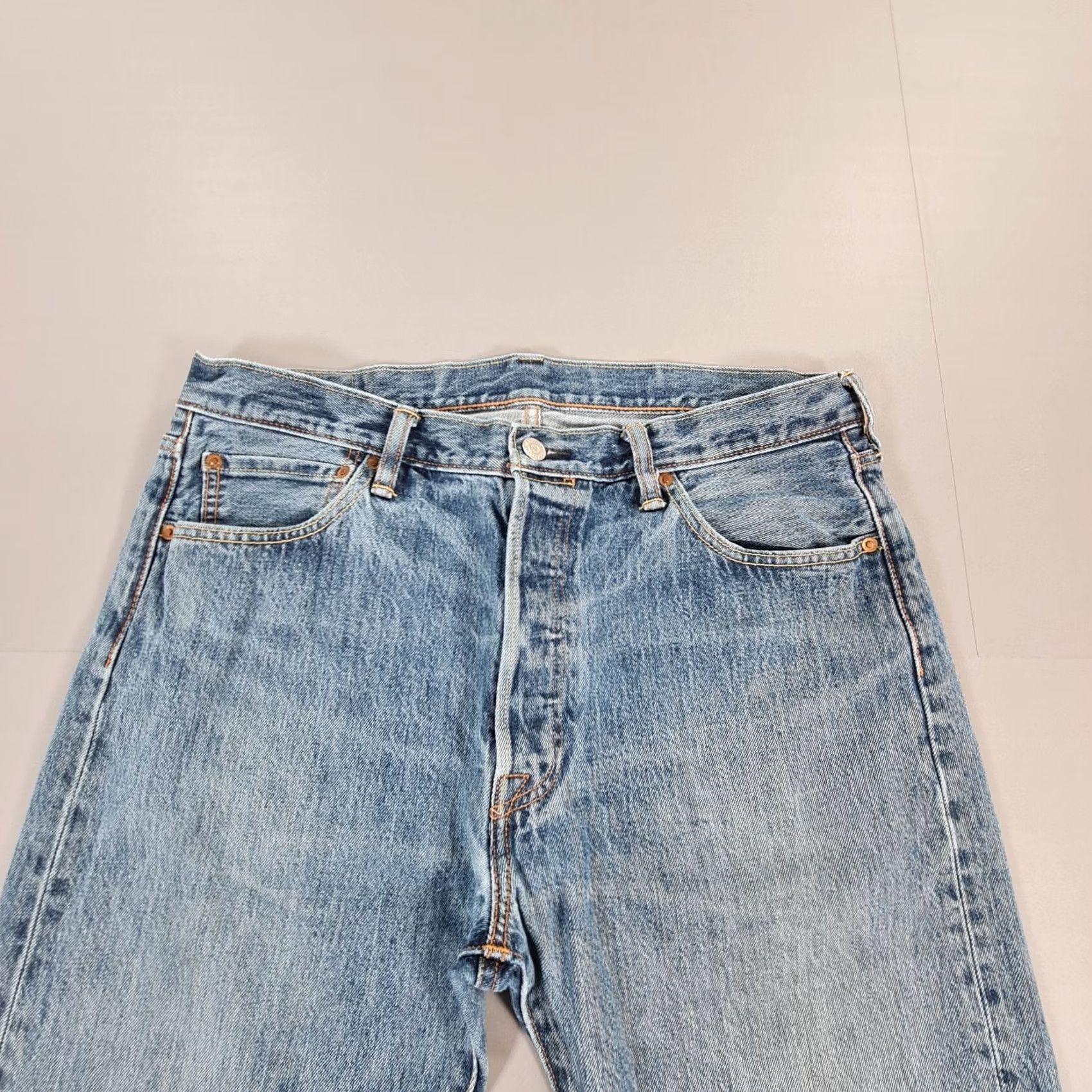 Levi's Levi's 501 Jeans Mens Blue W36 L30 Regular Straight Denim Size US 36 / EU 52 - 2 Thumbnail