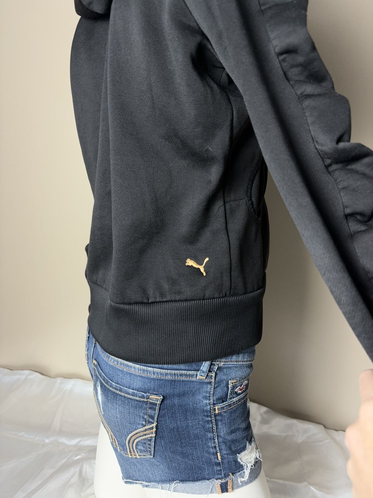 Puma PUMA Vintage Avant Garde Zip Hoodie Ruffles Sleeves y2k Size L / US 10 / IT 46 - 6 Thumbnail