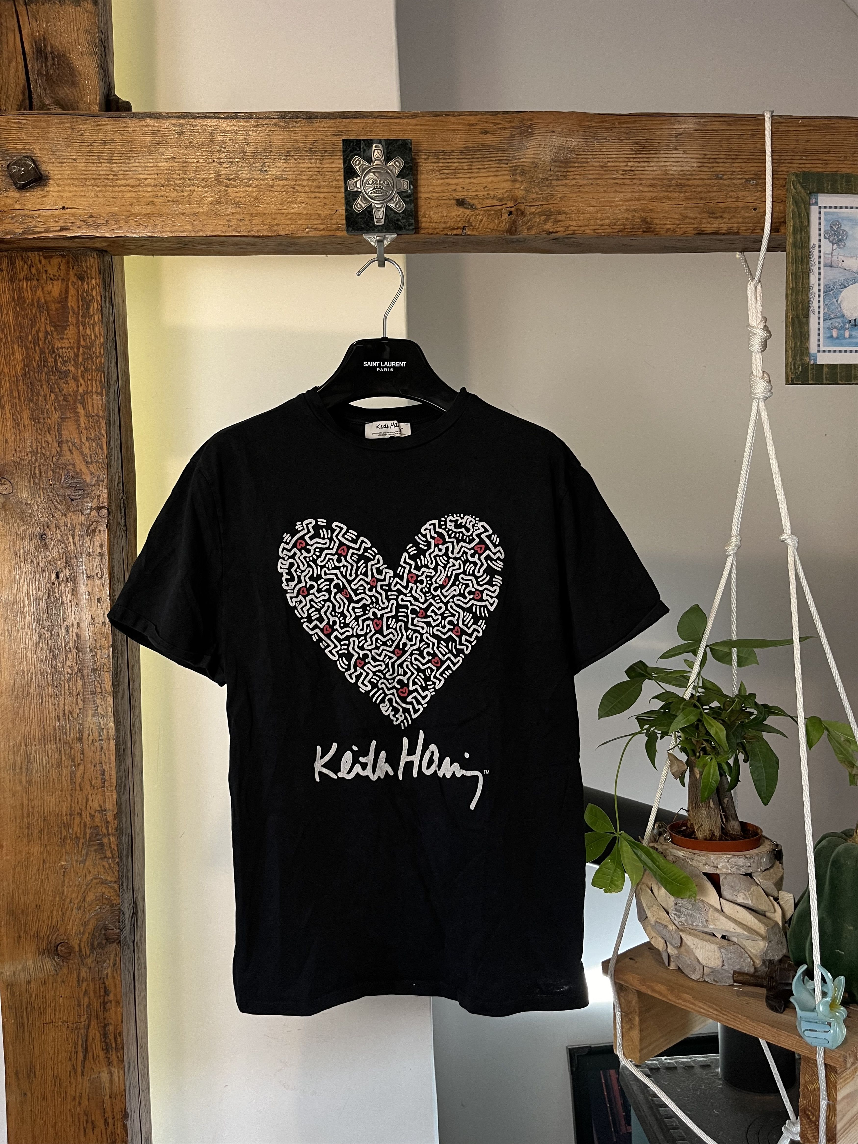 Keith Haring × Vintage Rare Vintage 90s Keith Haring Love Heart Arts Size US M / EU 48-50 / 2 - 1 Thumbnail