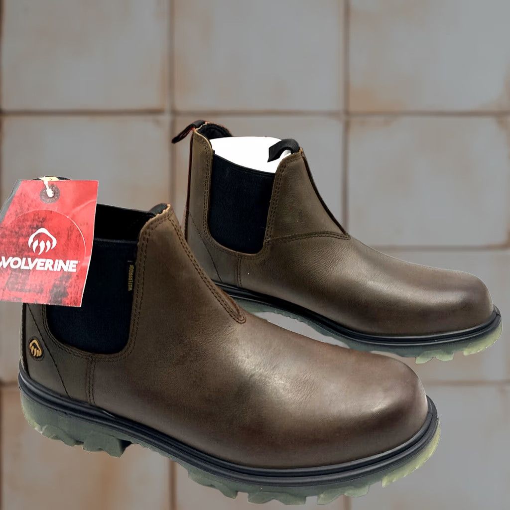 Vintage Wolverine I-90 Romeo Boot Mens Size 13 EW Leather Waterproof Work Boot Pull Up Mens Boots Leather Waterproof Size US 13 / EU 46 - 1 Thumbnail