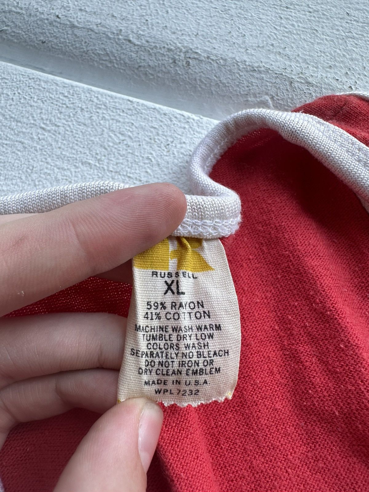 Russell Athletic 70s🚨 RUSSEL Y2K BIG LOGO MADE IN USA vintage tank top Size US XL / EU 56 / 4 - 6 Thumbnail