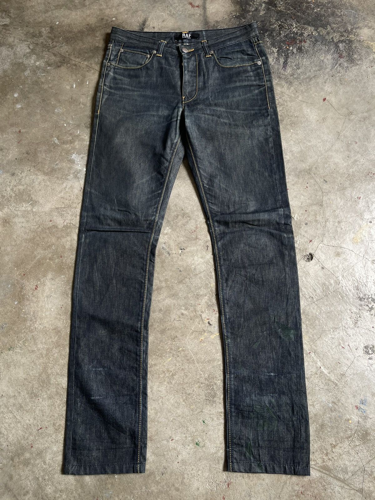 Raf by Raf Simons Raf By Raf Simons Waxed Denim Pants Size US 31 - 4 Thumbnail