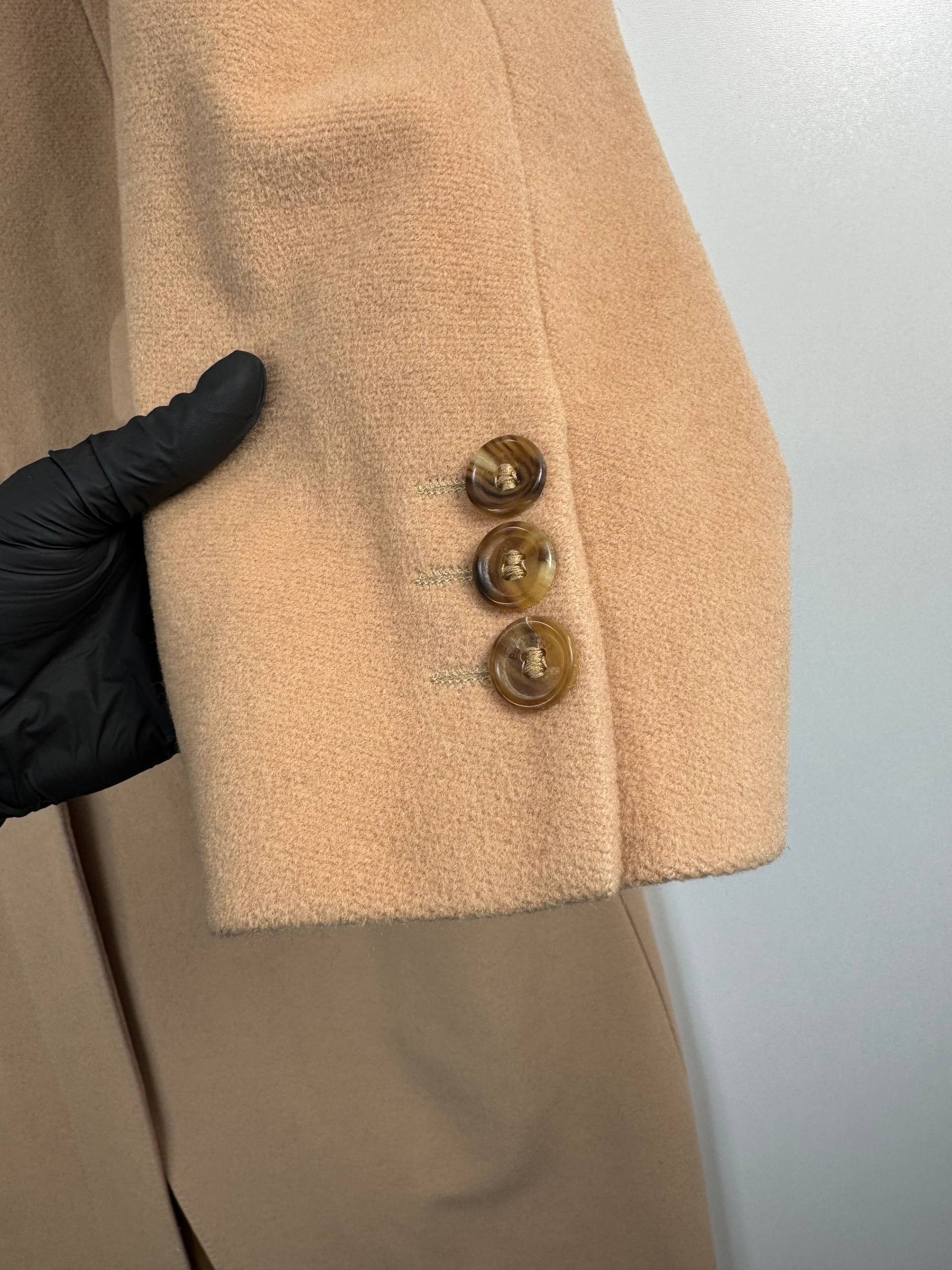 Burberry Burberry London Women's Camel Wool Long Coat Made England 14 Size L / US 10 / IT 46 - 4 Thumbnail
