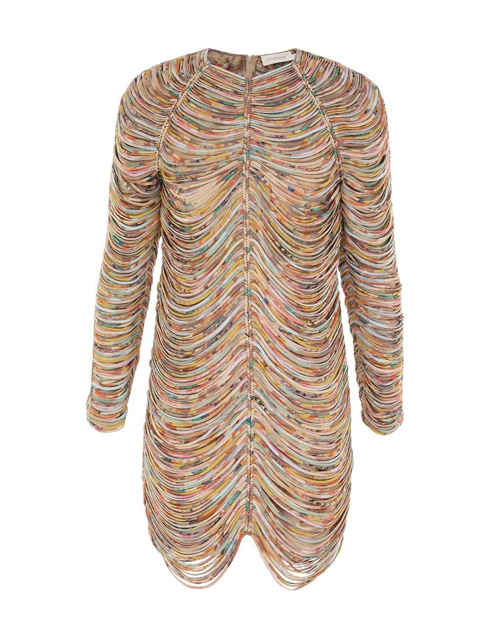Zimmermann oc11z0925 Pavilion Rouleaux Mini Dress in Multicolor Size M / US 6-8 / IT 42-44 - 1 Thumbnail