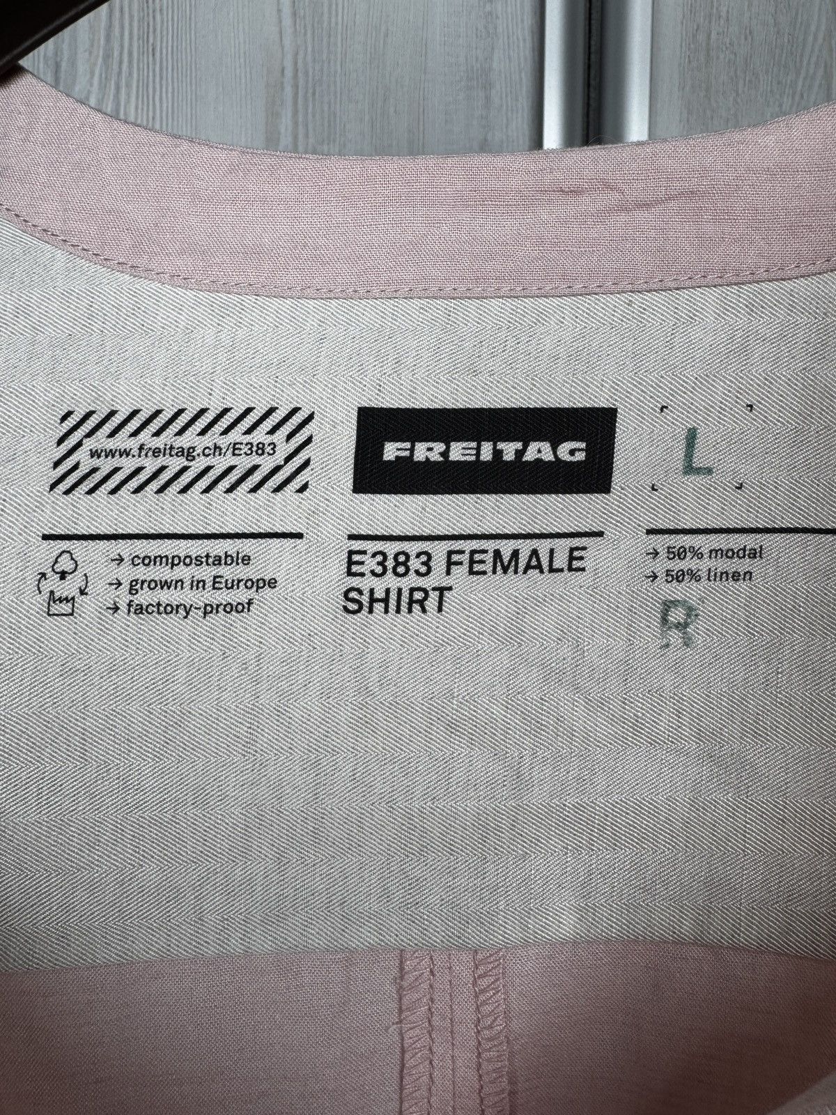 Freitag Freitag E383 Female Linen Modal Blend ss shirt size L Size L / US 10 / IT 46 - 11 Thumbnail