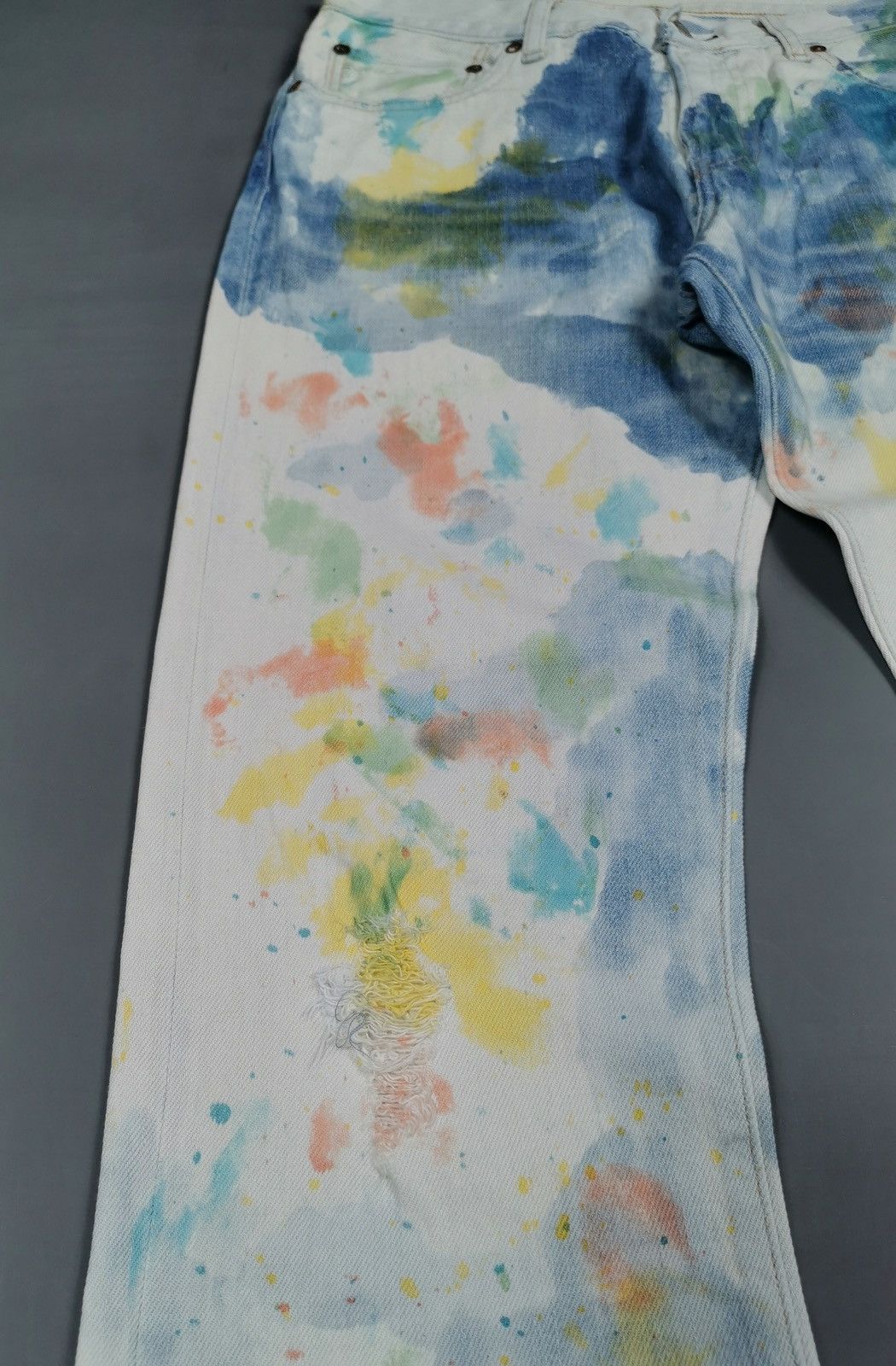 Japanese Brand RNA Japan Water Paint Denim Jeans Size US 30 / EU 46 - 5 Thumbnail