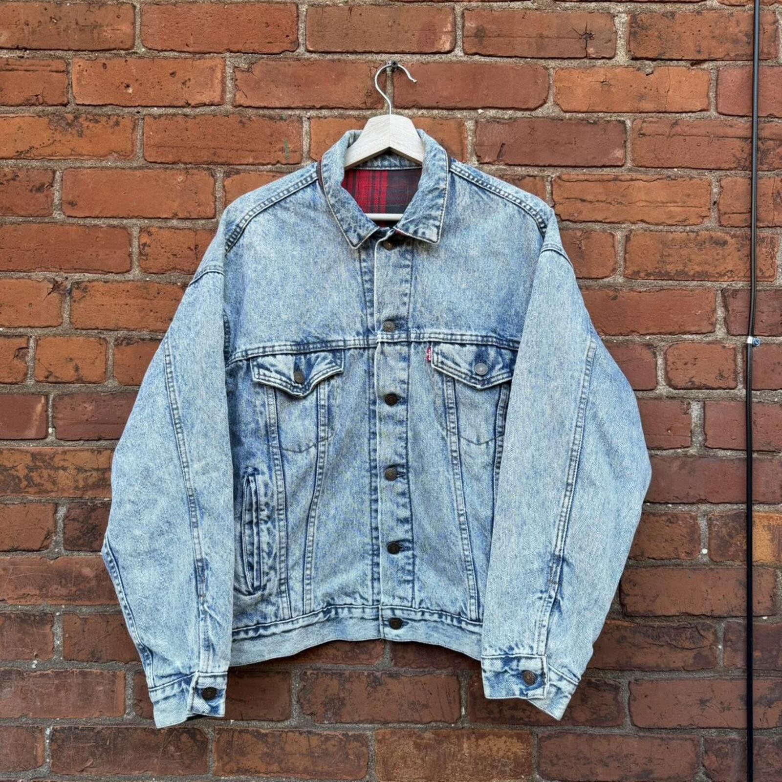 Levi's vintage Levi’s flannel lined jean jacket 1989 M Size US M / EU 48-50 / 2 - 1 Thumbnail
