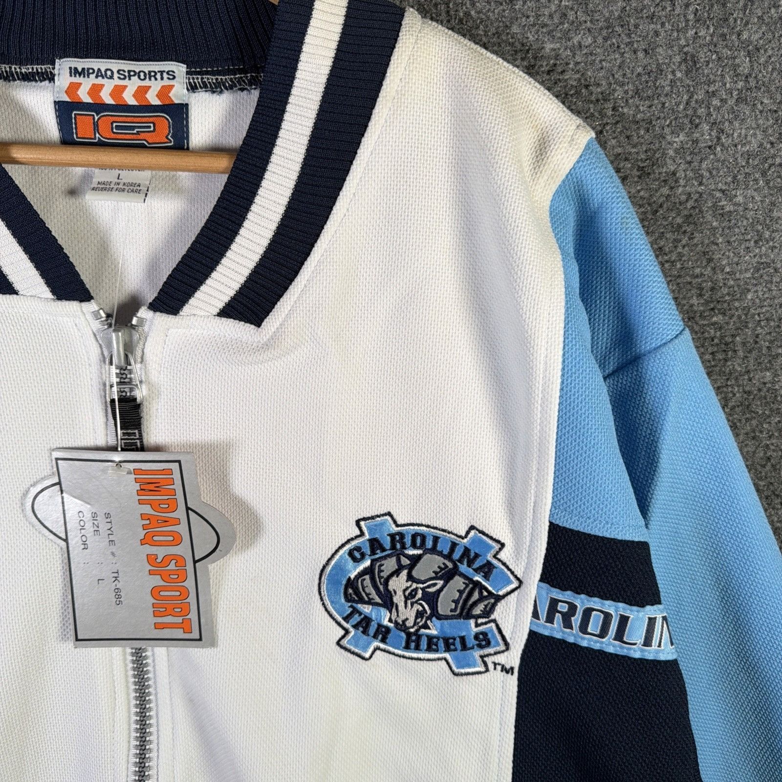 Nutmeg Vintage University Of North Carolina Jacket Large Blue 90s Size US L / EU 52-54 / 3 - 2 Thumbnail