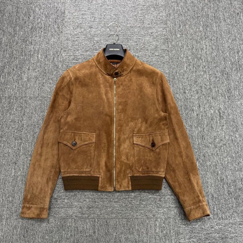Gucci Gucci Brown suede jacket 2505-Nextarrow Size US M / EU 48-50 / 2 - 1 Thumbnail