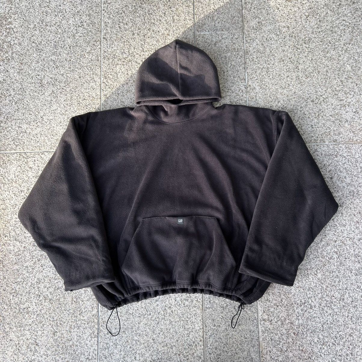 Pre-owned Gap X Kanye West Yeezy Gap Designed With Balenciaga Fleece Hoodie In Black