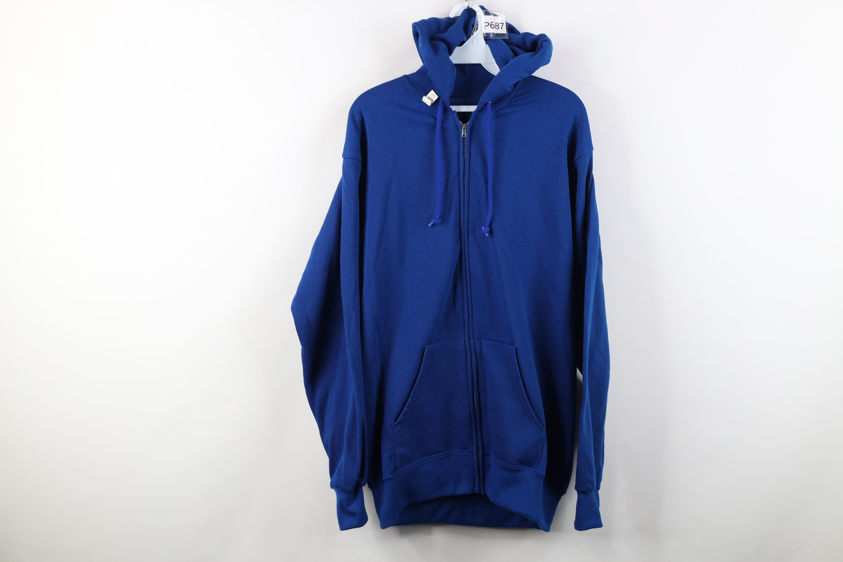 Vintage Deadstock Vintage 60s 70s Full Zip Hoodie Sweatshirt USA Size US L / EU 52-54 / 3 - 1 Thumbnail