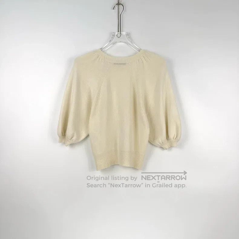 Dior Dior Beige lantern sleeve cashmere sweater Size XXS / US 00 / IT 34 - 4 Thumbnail
