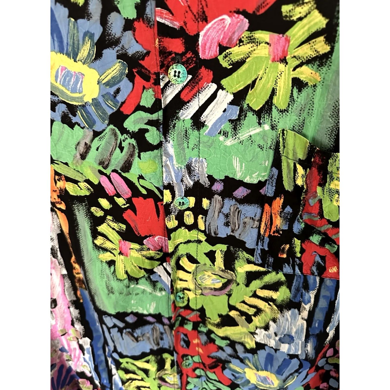Jams World VINTAGE Jams World Shirt Mens XL Floral Rayon Hawaii AOP Button Up Rare Size US XL / EU 56 / 4 - 2 Thumbnail
