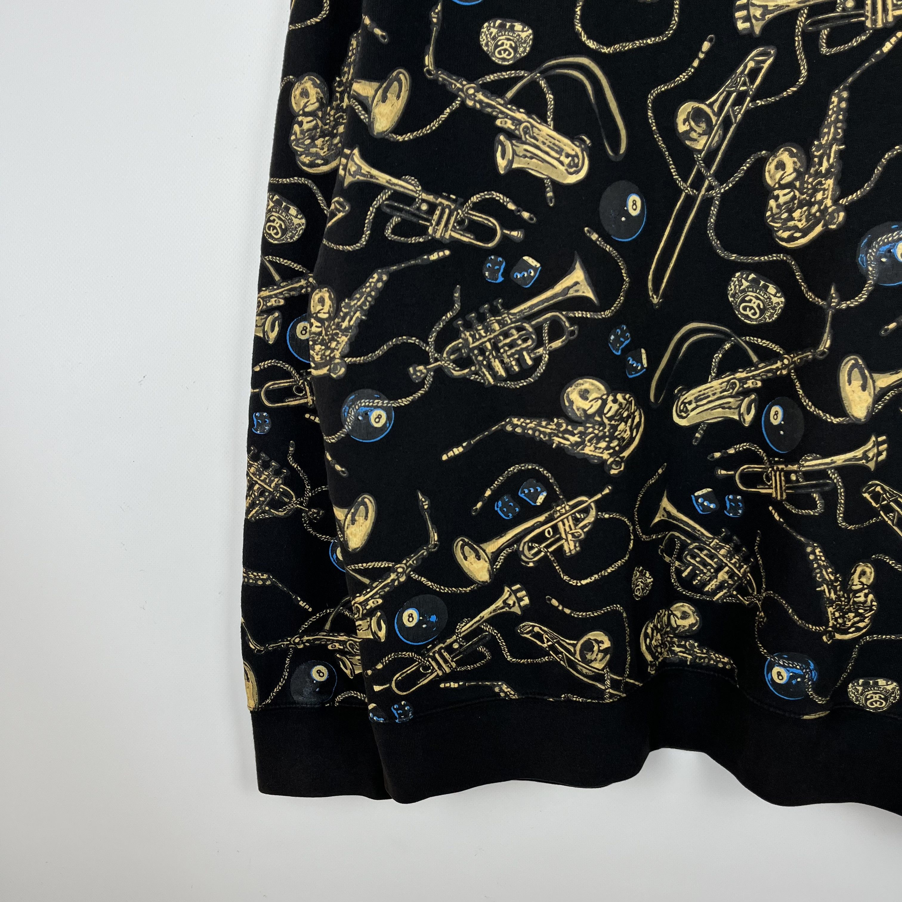 Stussy Vintage Stussy All Over Print Jazz Sweatshirt 90’s Size US XL / EU 56 / 4 - 4 Thumbnail