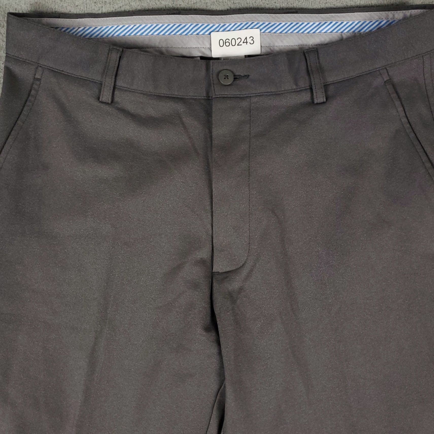Footjoy FootJoy FJ Pants Mens 34x30 Gray Stretch Golf Flat Front Chino Trousers Size US 34 / EU 50 - 2 Thumbnail