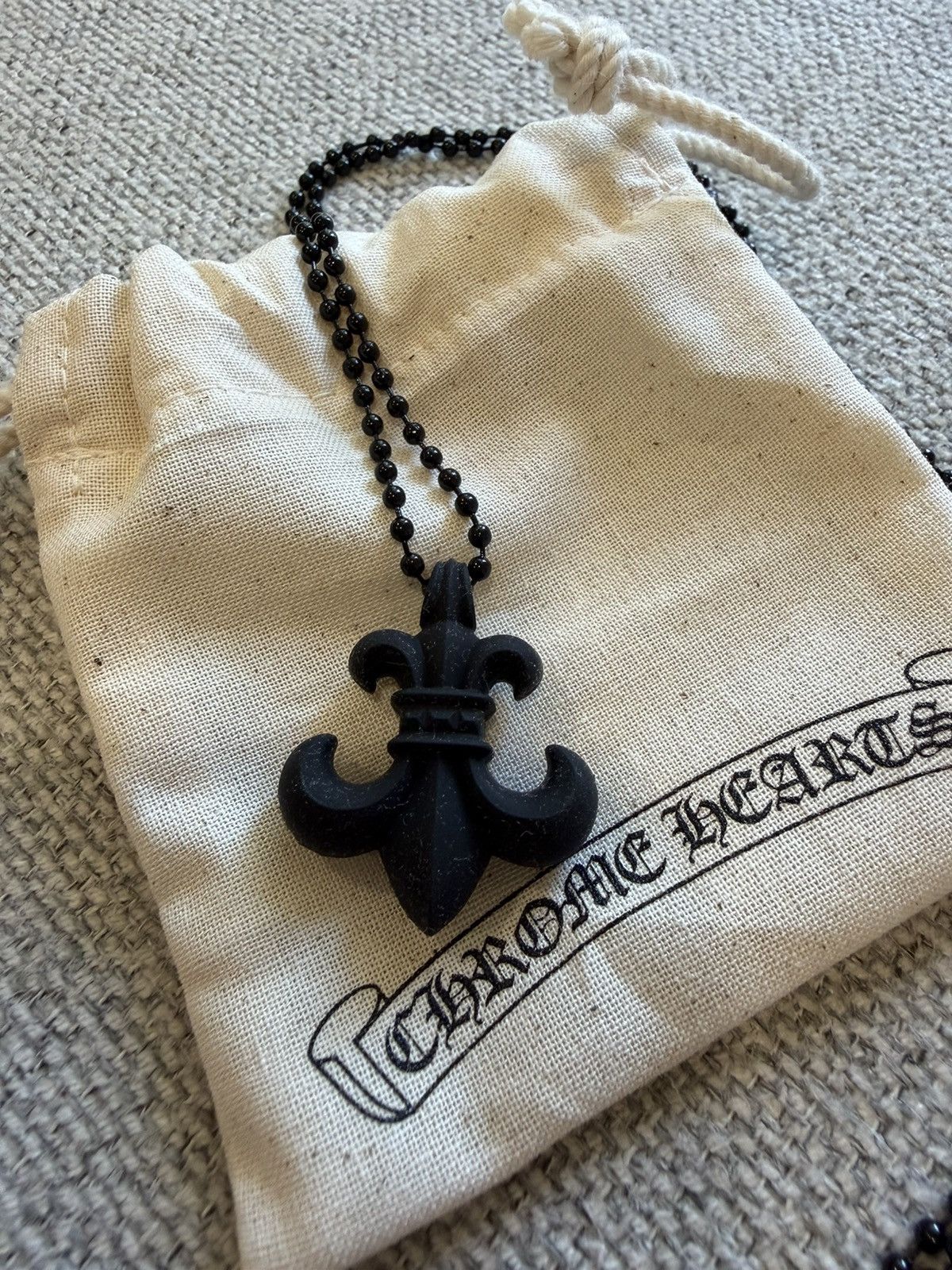 Chrome Hearts Chrome Hearts Silicone BS Fleur Necklace | Grailed