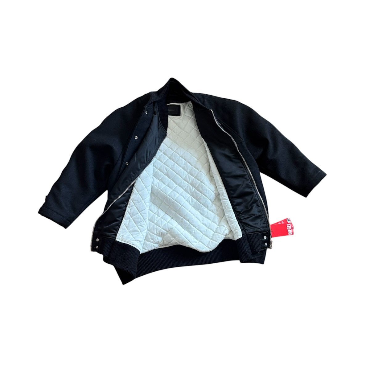 Diesel black gold bomber jacket wool nylon rare