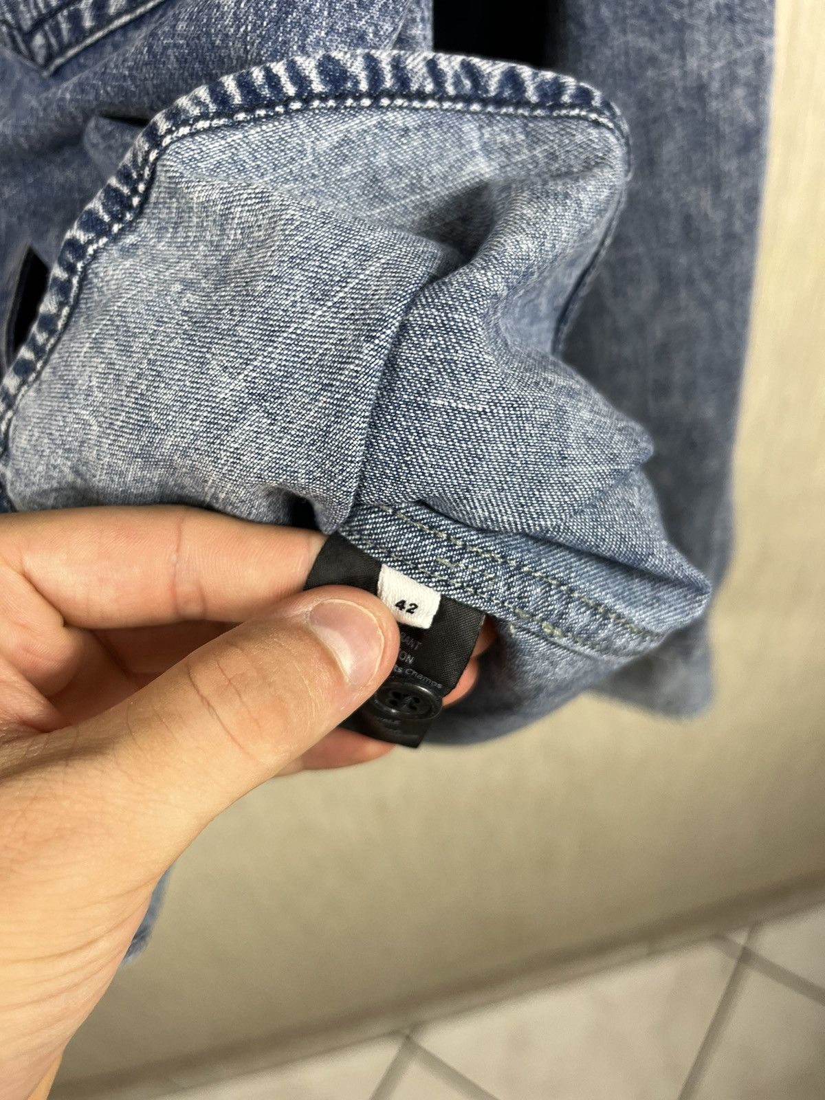 Isabel Marant × Isabel Marant Etoile Isabel Marant Etoile Danis denim shirt washed acid pockets Size M / US 6-8 / IT 42-44 - 17 Thumbnail
