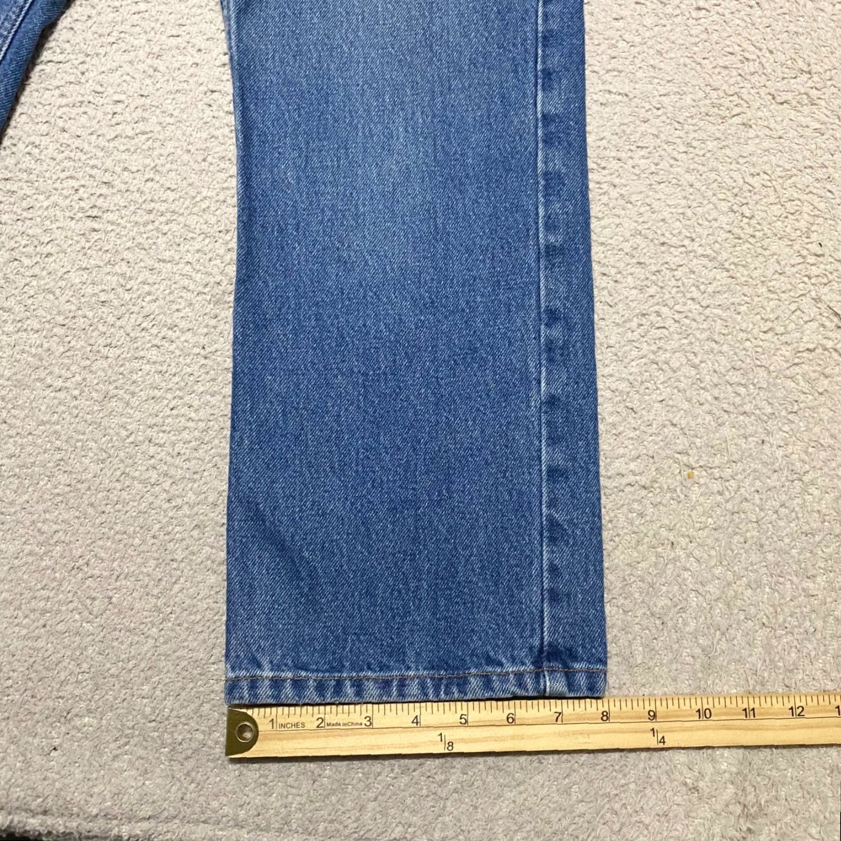 Vintage L.L. Bean Womens Jeans 6P Blue Denim Medium Wash Straight High Rise Original Fit Size 28" / US 6 / IT 42 - 5 Thumbnail