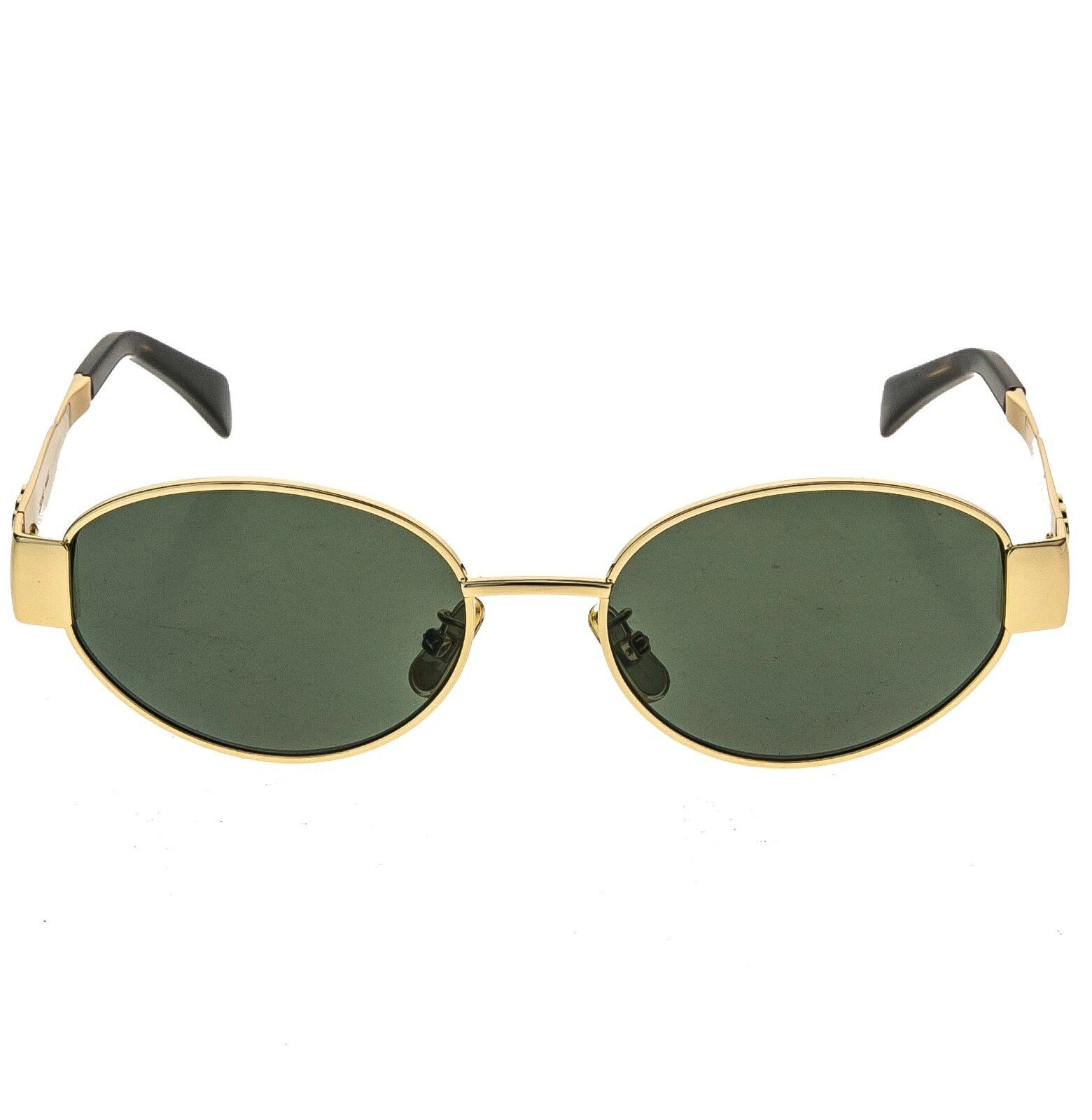 Celine CELINE CL40235U 40235 METAL TRIOMPHE Oval Sunglasses 30N Size ONE SIZE - 5 Thumbnail