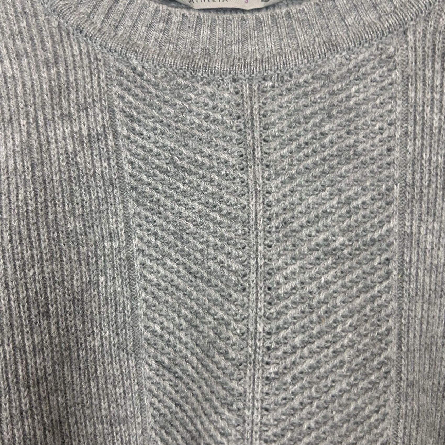 Athleta Athleta Sweater Womens Small Gray Wool Cashmere Capsule Quiet Luxury Pullover Size S / US 4 / IT 40 - 3 Thumbnail