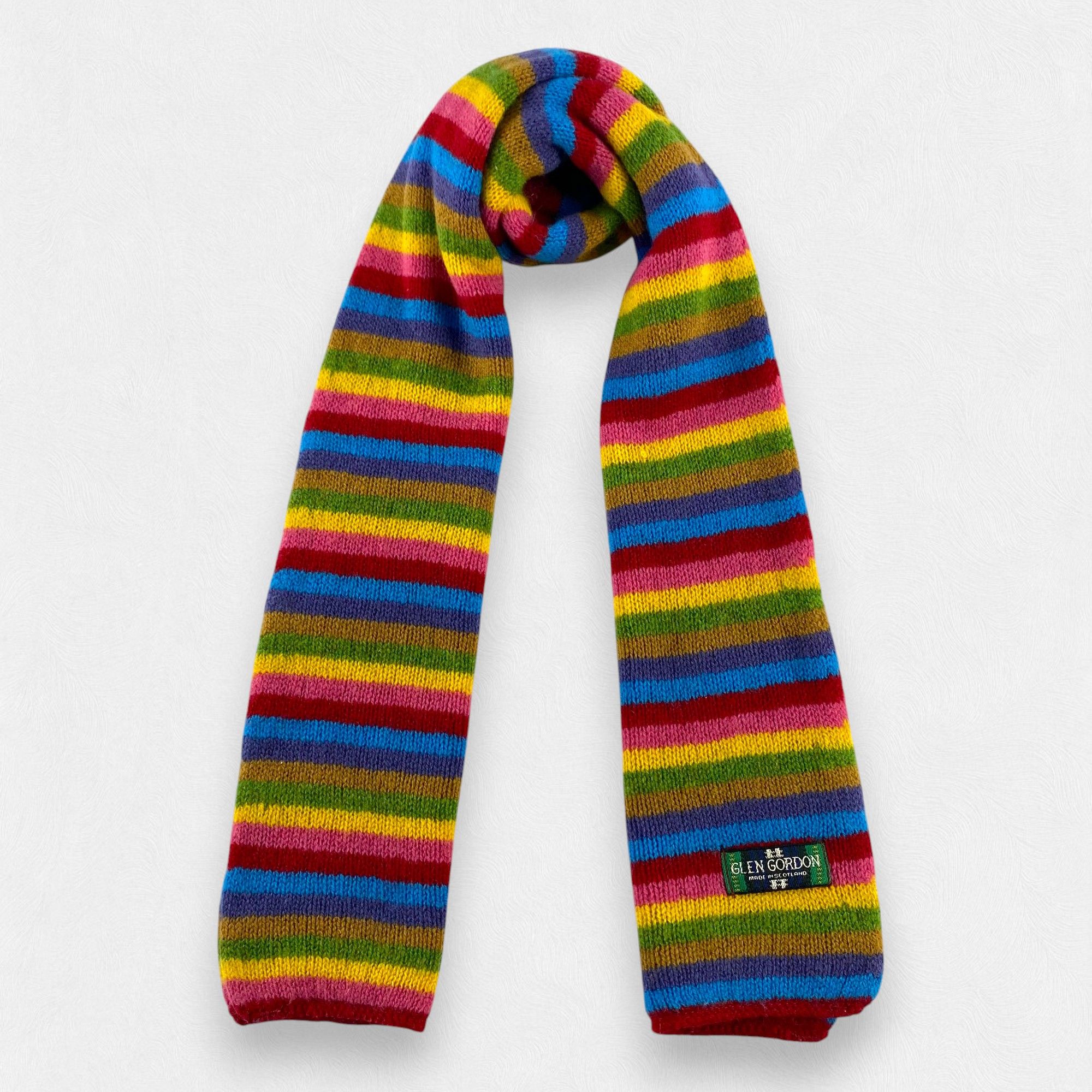 Vintage Glen Gordon Stripe Scarf Neck Wrap Muffler Size ONE SIZE - 1 Thumbnail