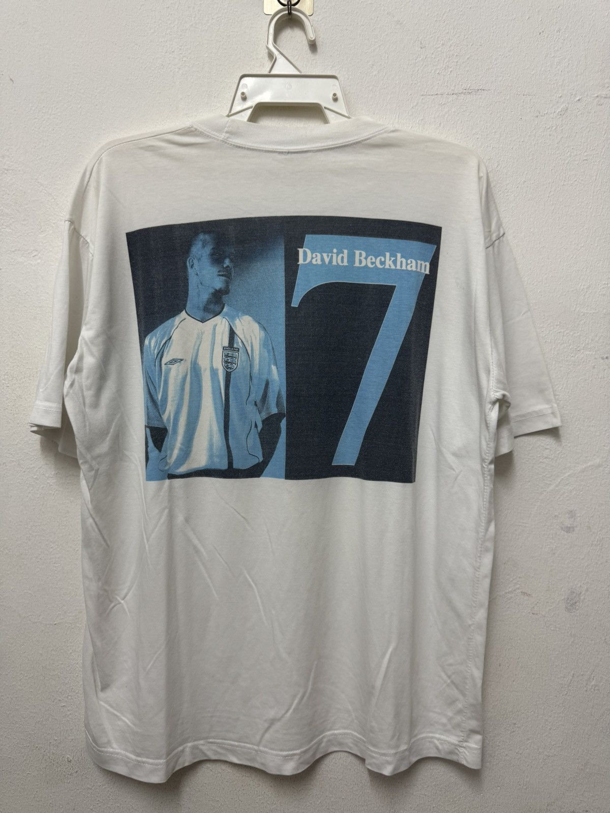 David Beckham Vintage 90’s David Becham England Photo Tee No 7 Size US L / EU 52-54 / 3 - 1 Thumbnail