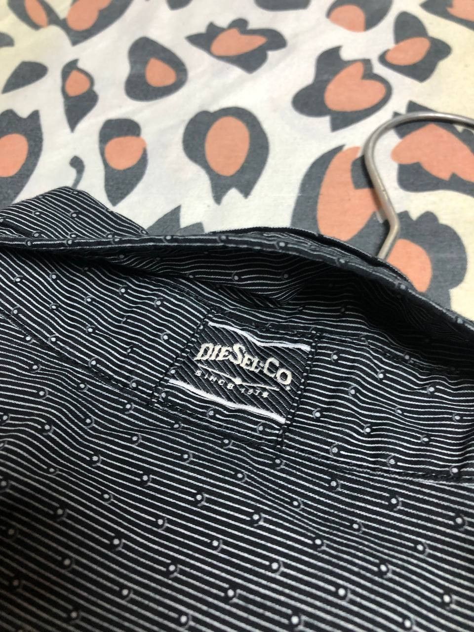 Diesel × Vintage Vintage Diesel Metal Logo Button Up Shirt Y2K Size US M / EU 48-50 / 2 - 6 Thumbnail