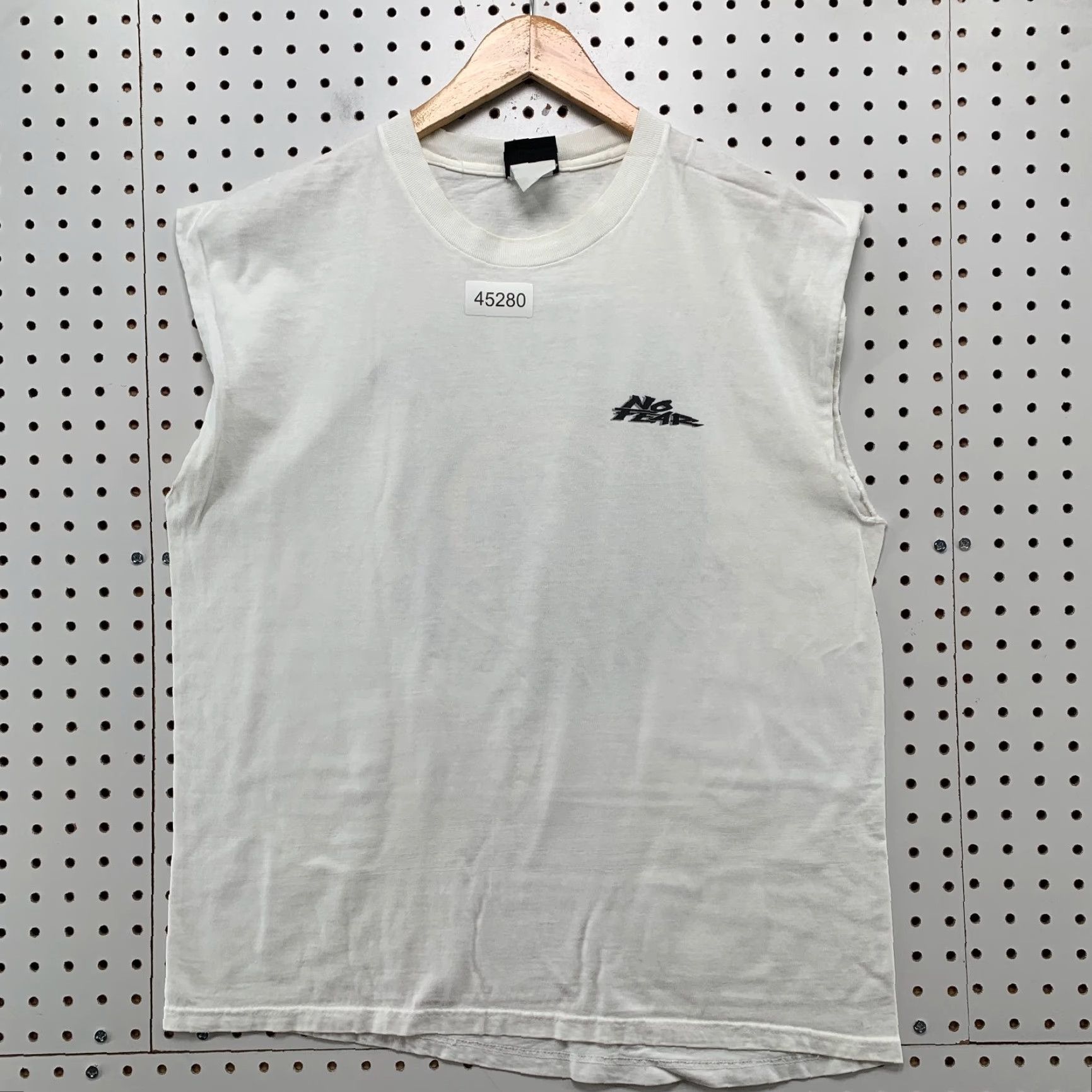 No Fear VINTAGE No Fear Shirt Mens M White Skydive Sleeveless Regular Cotton Size US M / EU 48-50 / 2 - 2 Thumbnail