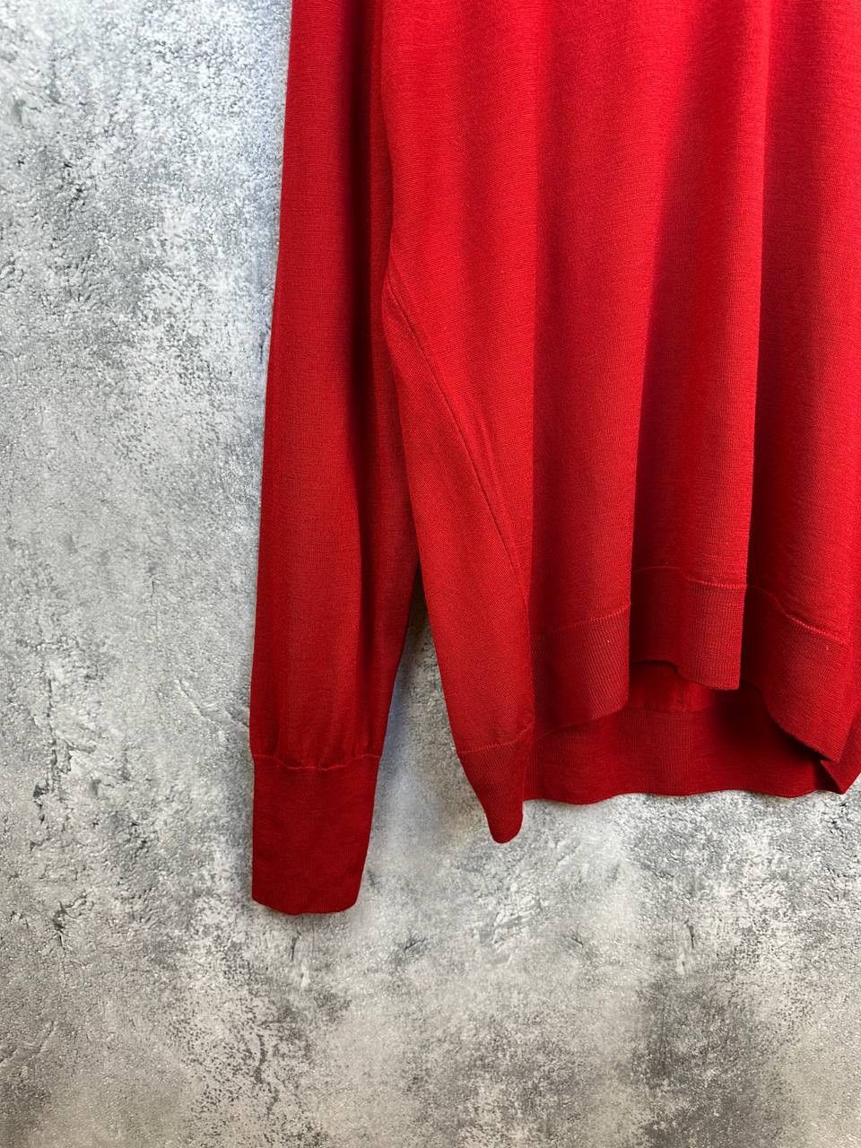 John Smedley John Smedley Merino Wool Sweater Red V-Neck Jumper Size US XXL / EU 58 / 5 - 6 Thumbnail