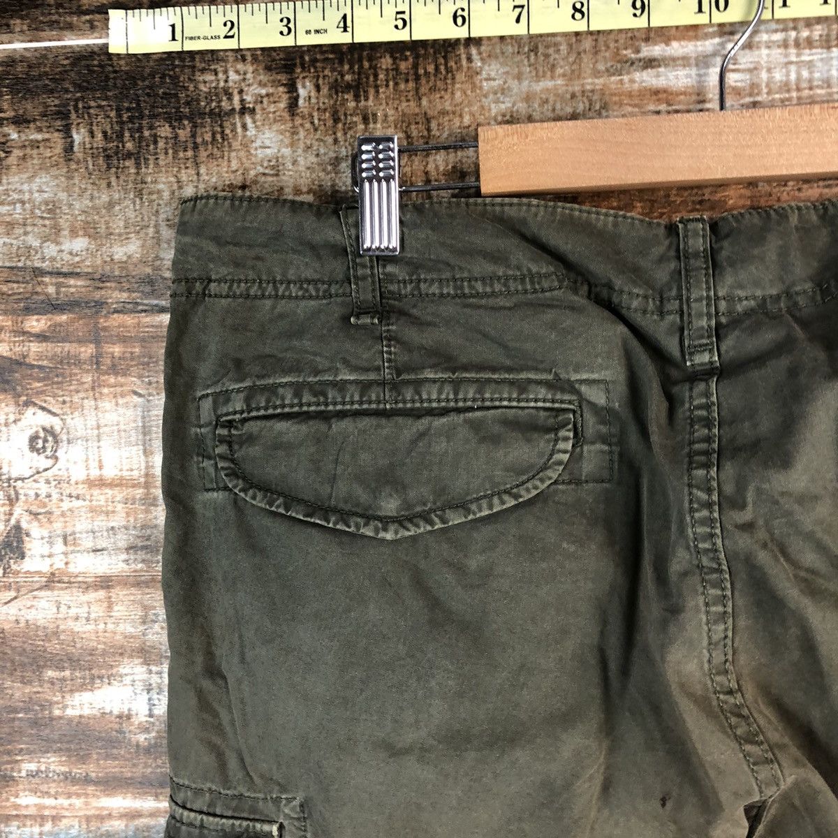 Faded Glory Uniqlo japan Green faded Cargo Multipocket Pants #A2563 Size US 35 - 18 Thumbnail