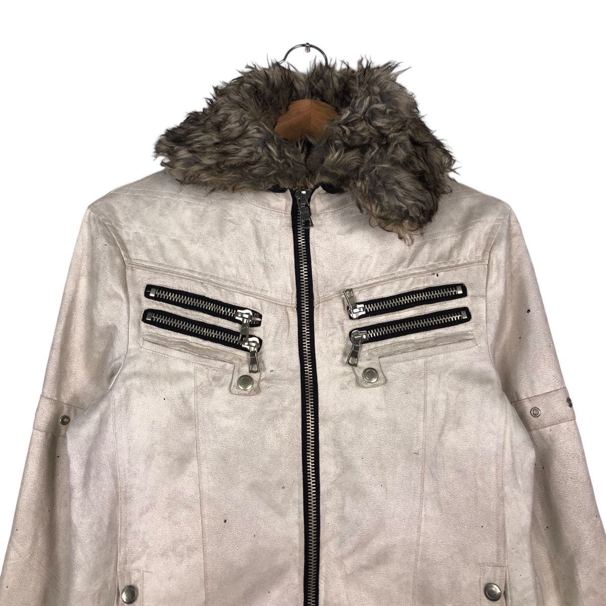 Japanese Brand 📌Biker Jacket Mink Fur Shearling Bondage Roushatte Garments Size US M / EU 48-50 / 2 - 4 Thumbnail