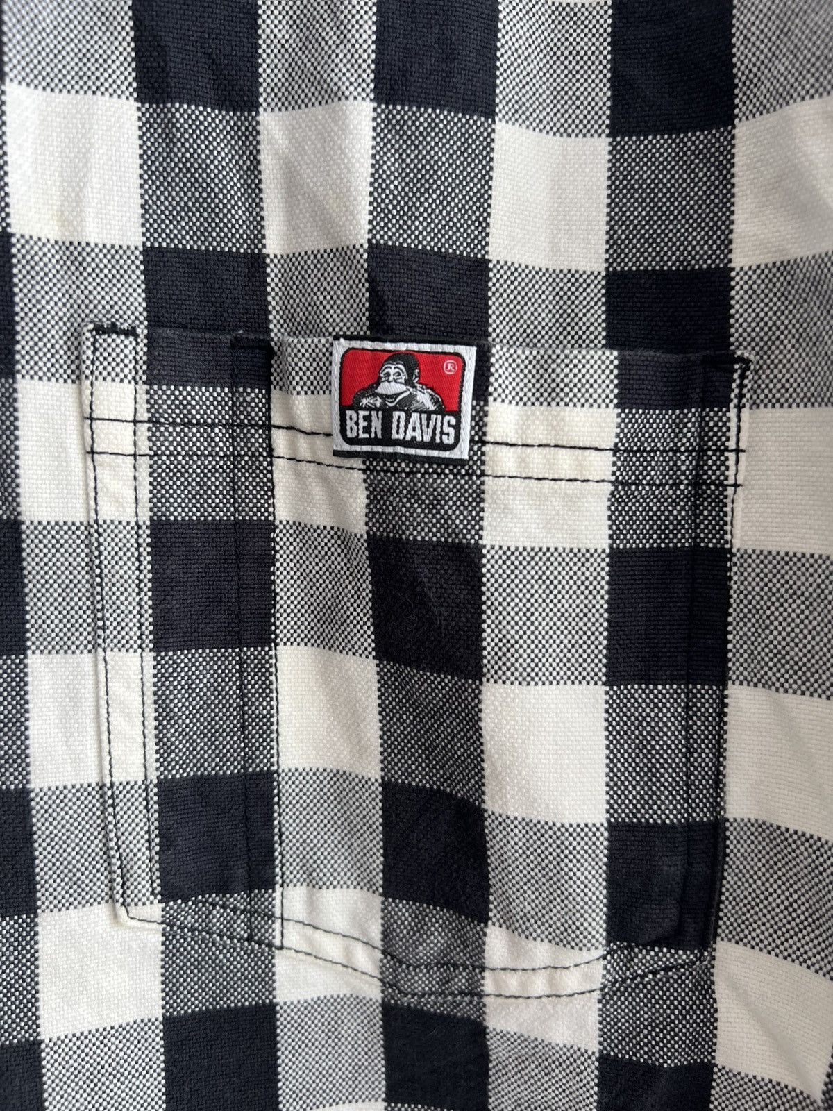 Ben Davis Y2K Ben Davies Checkerboard Duck Canvas Zipper Work Jacket Size US L / EU 52-54 / 3 - 4 Thumbnail