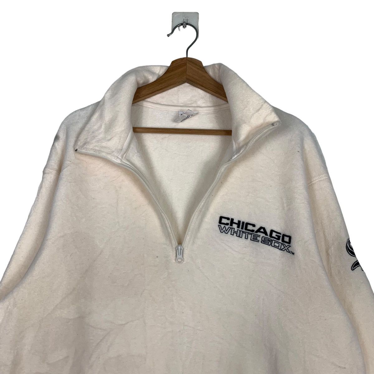 MLB MLB CHICAGO WHITE SOX HALF ZIP FLEECE SWEATSHIRT #0076-C5 Size US XL / EU 56 / 4 - 11 Thumbnail