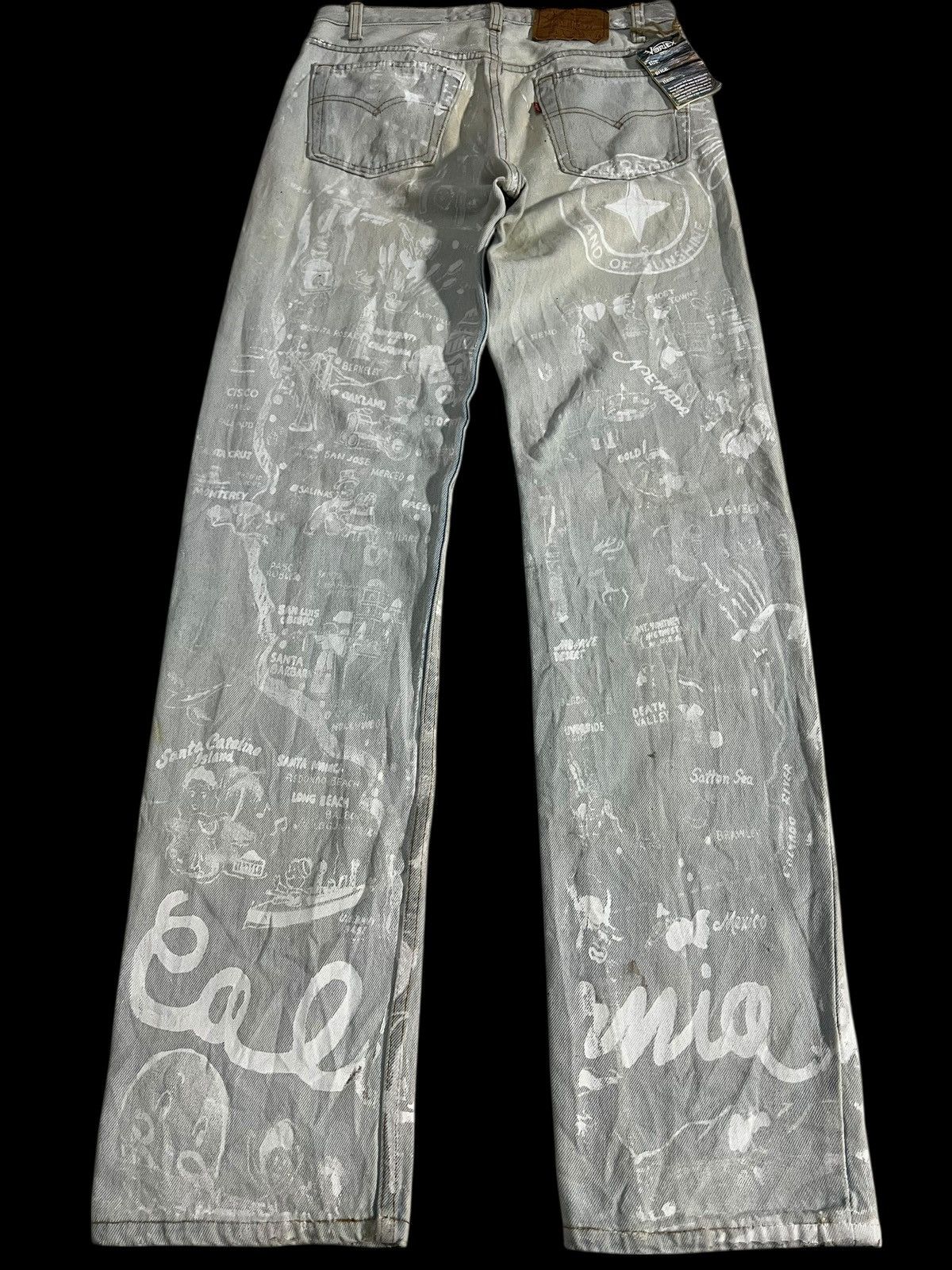 Levi's 🔥Vintage 90’s Levis 501 Vortex Designs Jean #USA Size US 29 - 2 Thumbnail