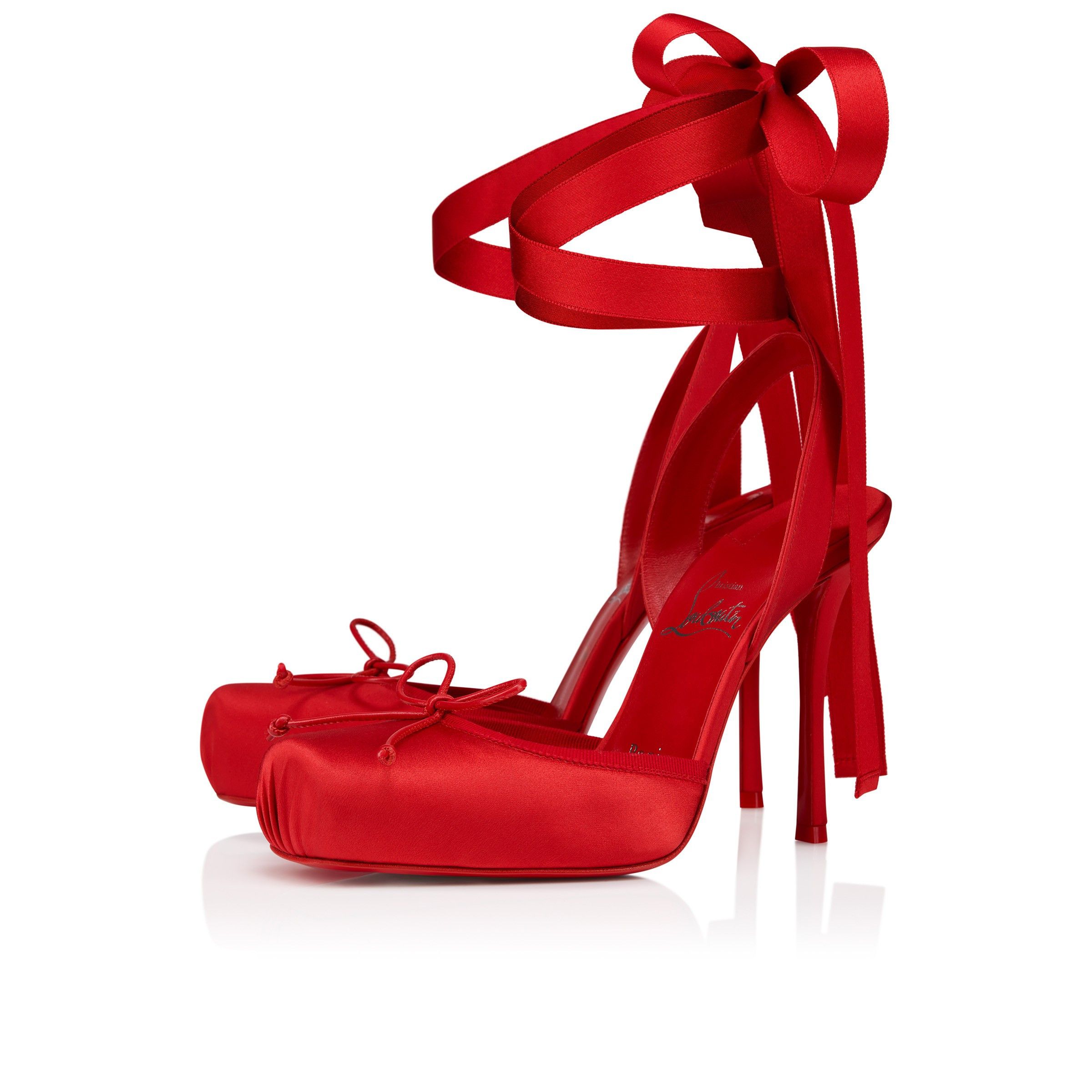 Christian Louboutin cassia lace up 100mm red Size US 6 / IT 36 - 1 Thumbnail