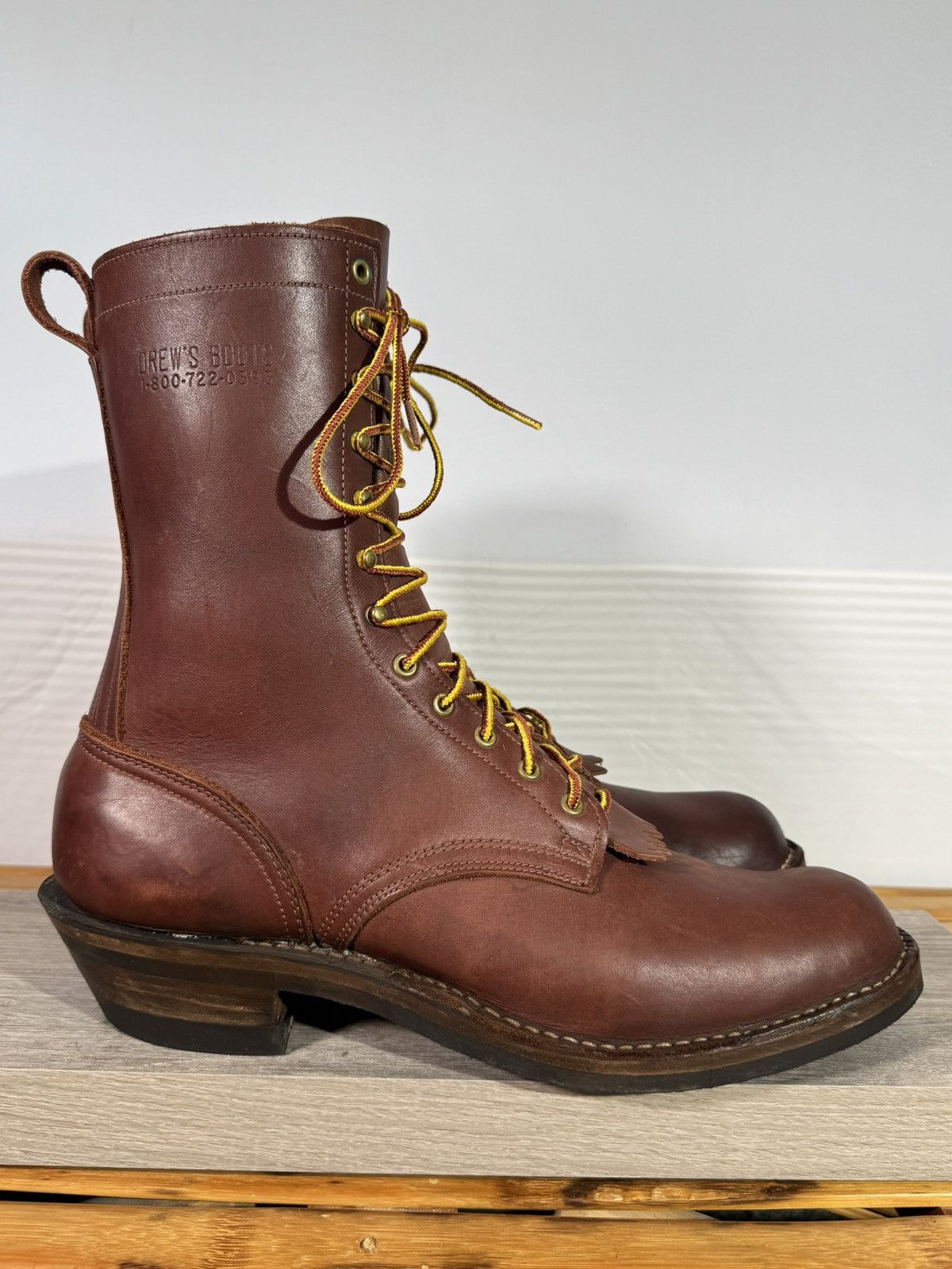 Drew’s Boots Men’s Size 15.5 Logger Boots Made In The USA