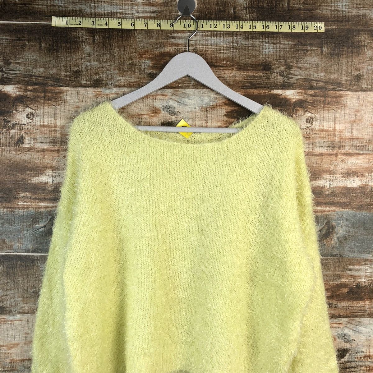 Vintage DL GU japan mohair shaggy Green Knitwear #C021 Size L / US 10 / IT 46 - 2 Thumbnail