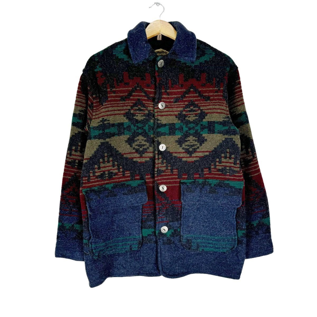Vintage × Woolrich Woolen Mills ⚡️WOOLRICH USA NATIVE WOOL BUTTON JACKET Size US S / EU 44-46 / 1 - 2 Thumbnail