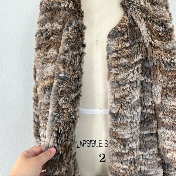 Vintage Cassin New York Rabbit Ribbon Fur Coat Scarf Wrap Midi Pocke Size L / US 10 / IT 46 - 3 Thumbnail
