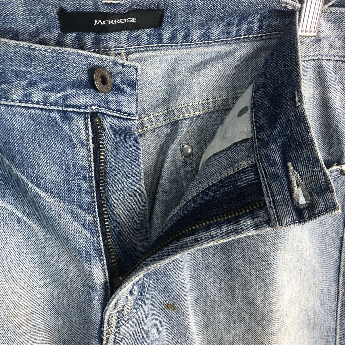 JACKROSE DLL Jack Rose Blue Distressed Denim Pants #C011 Size US 32 / EU 48 - 11 Thumbnail