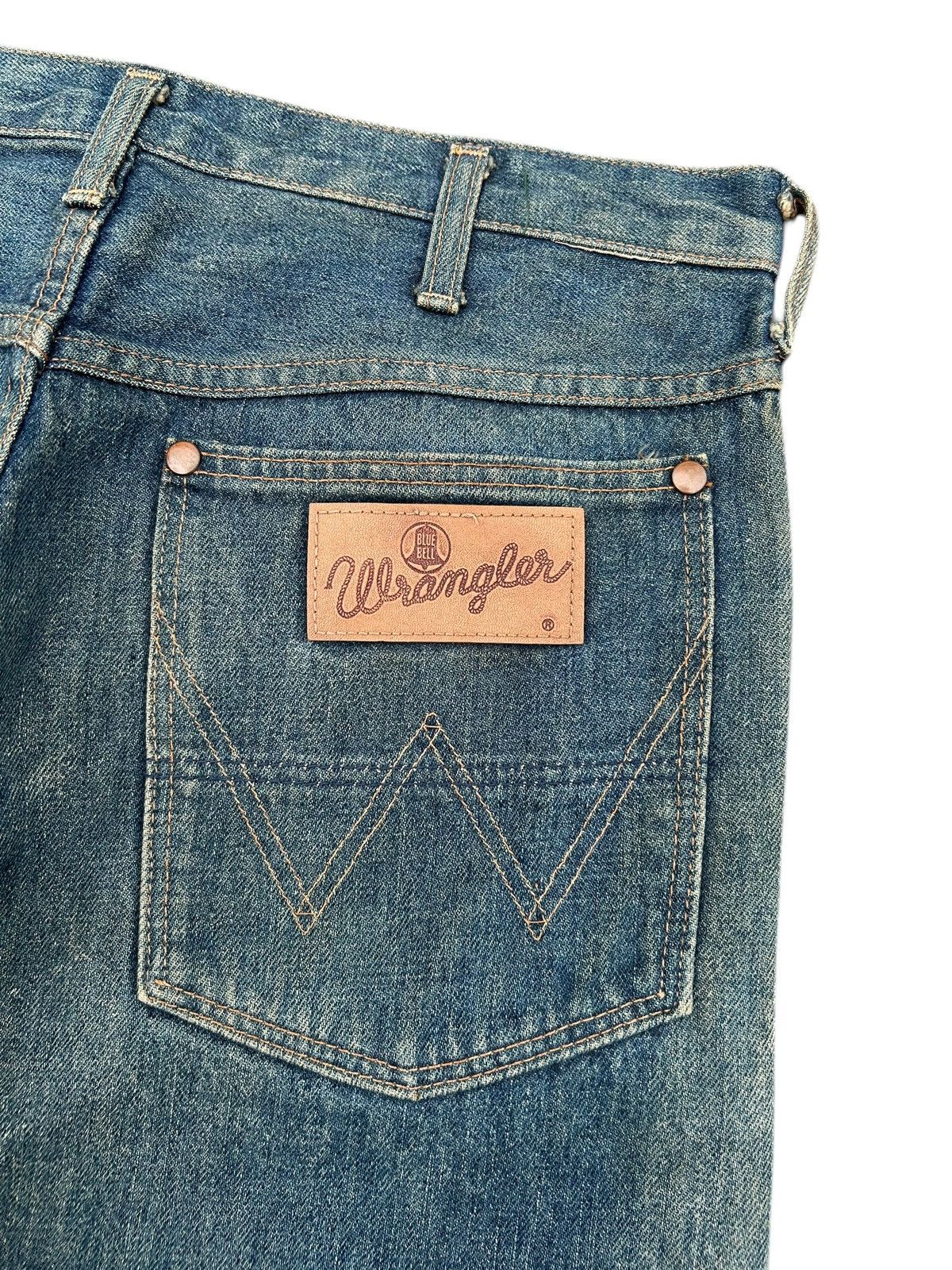 Kapital Vintage Wrangler Blue Bell Selvedge Distressed Denim Jeans Size US 32 / EU 48 - 9 Thumbnail
