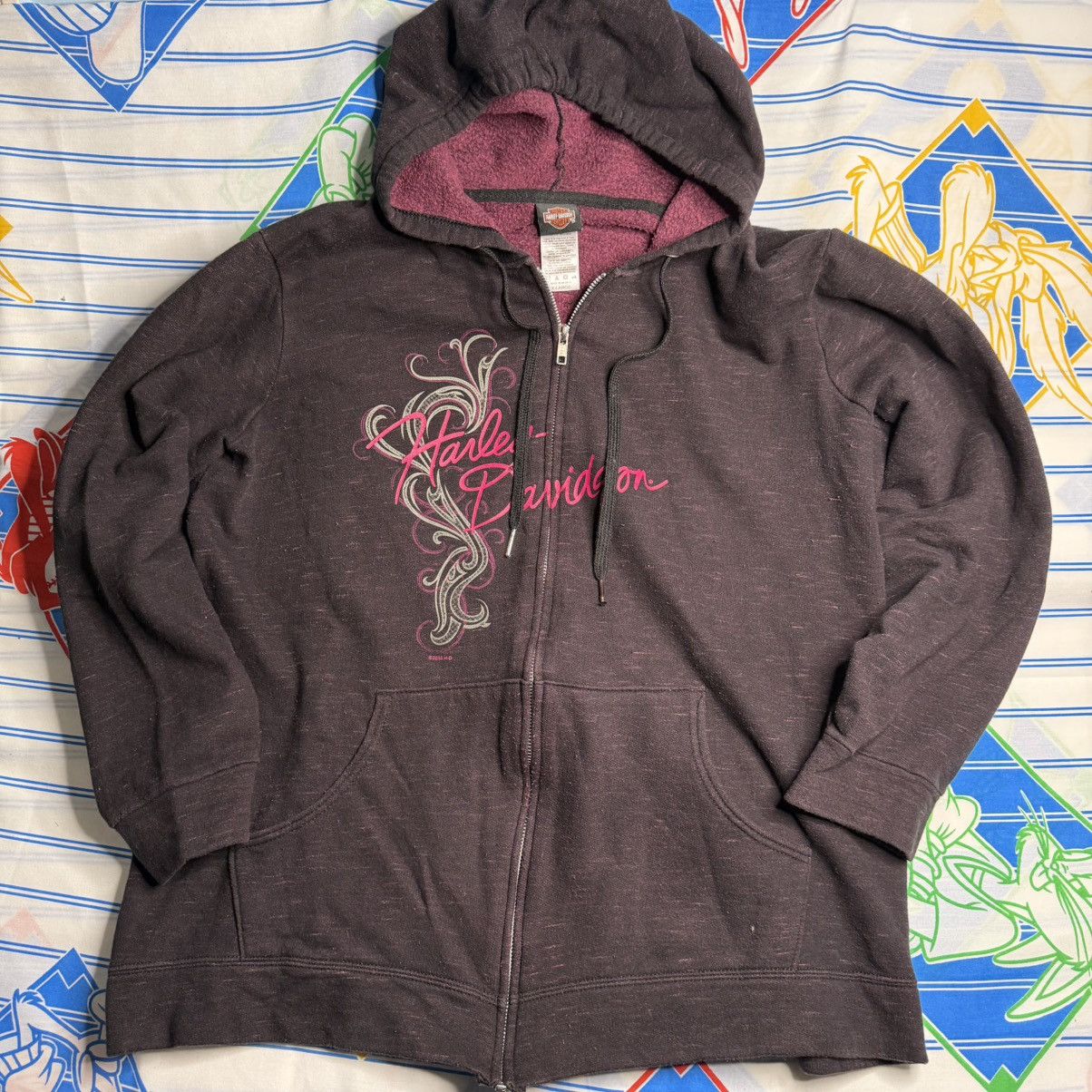 Harley Davidson Harley Davidson y2k women's zip up hoodie Size XL / US 12-14 / IT 48-50 - 1 Thumbnail