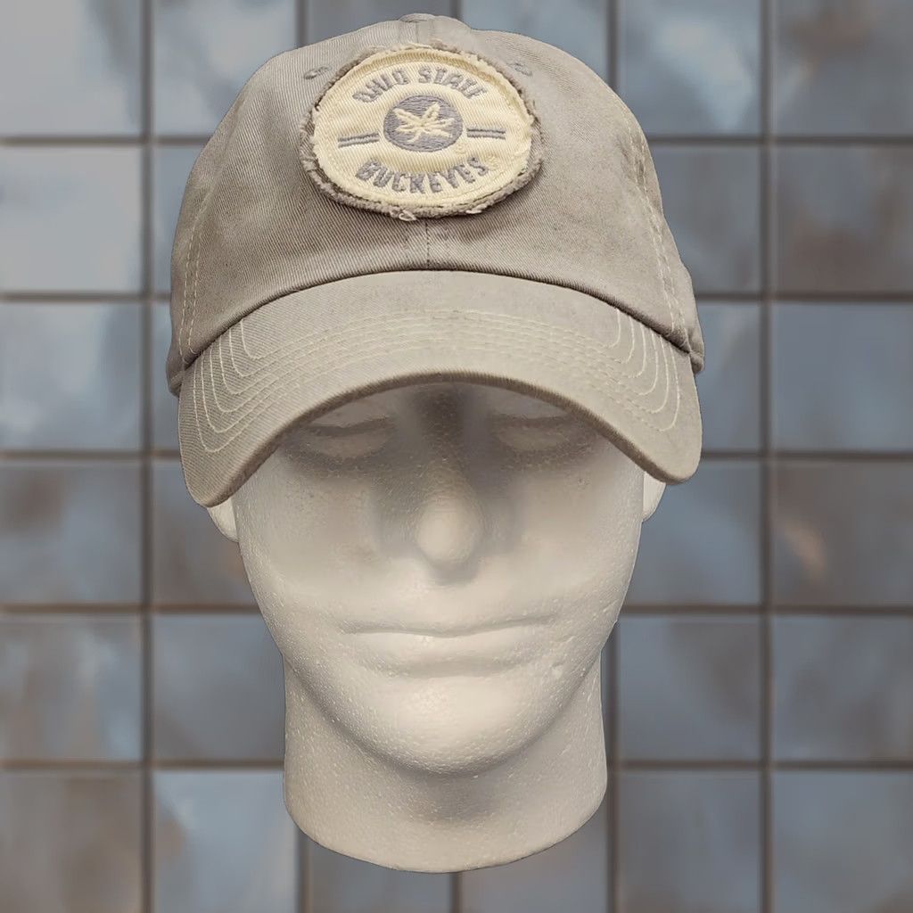 Vintage Ohio State Buckeyes Hat Fan 1 Gray OSU Cap Adjustable Strapback Mens Size ONE SIZE - 1 Thumbnail