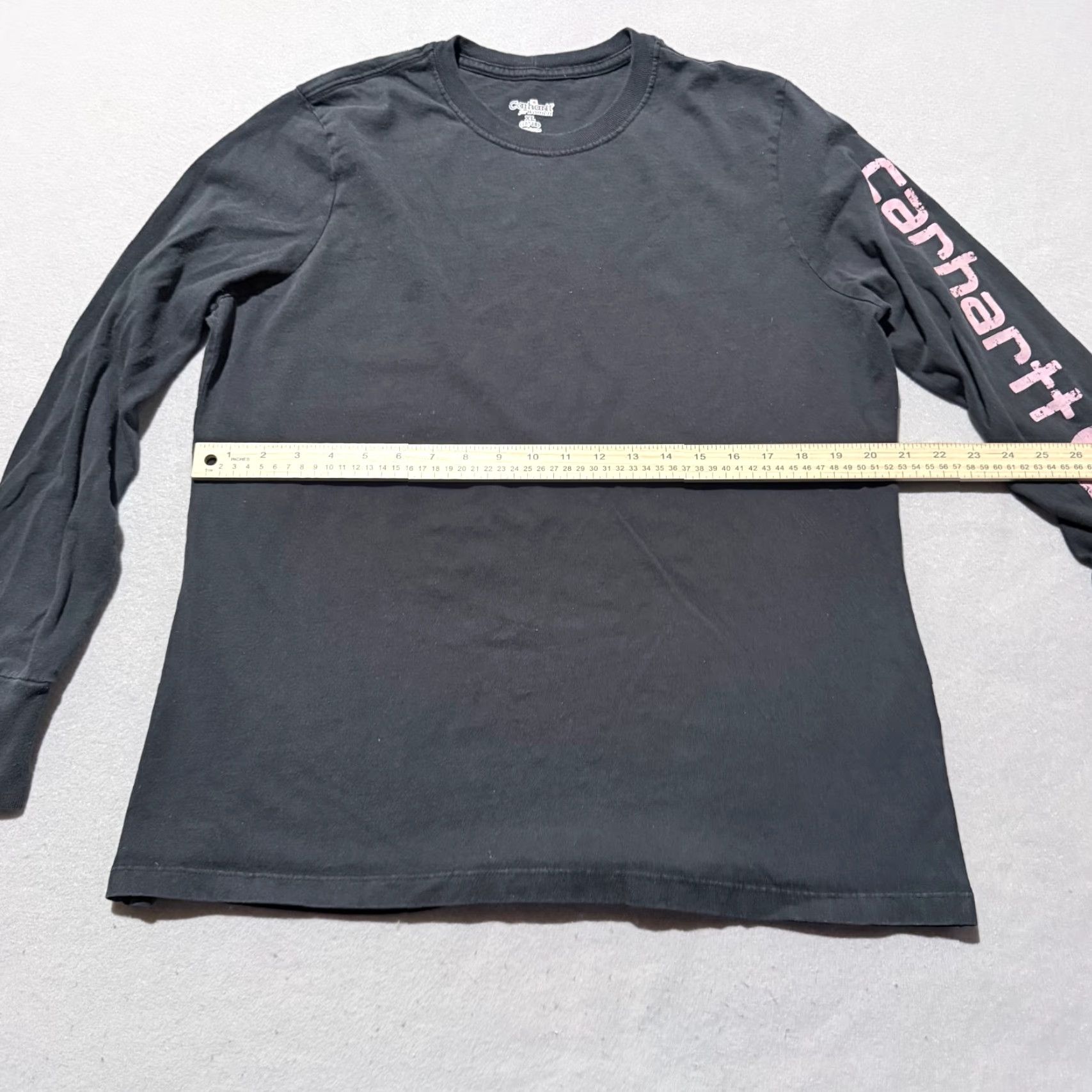 Carhartt Carhartt Women T-Shirt Long Sleeve Black Crew Neck XL Pink Print Dearborn Loose - 16-18, X L Size XL / US 12-14 / IT 48-50 - 5 Thumbnail