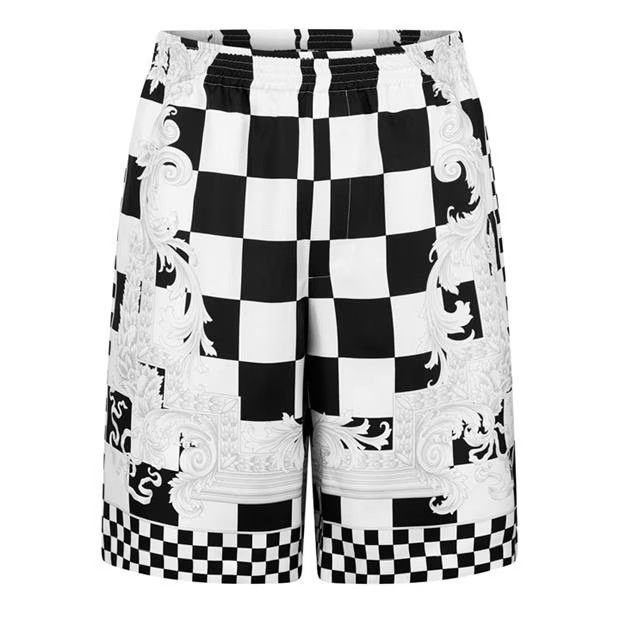 Versace o1g2r1mq0824 Medusa Contrasto Shorts in White & Black Size US 34 / EU 50 - 1 Thumbnail