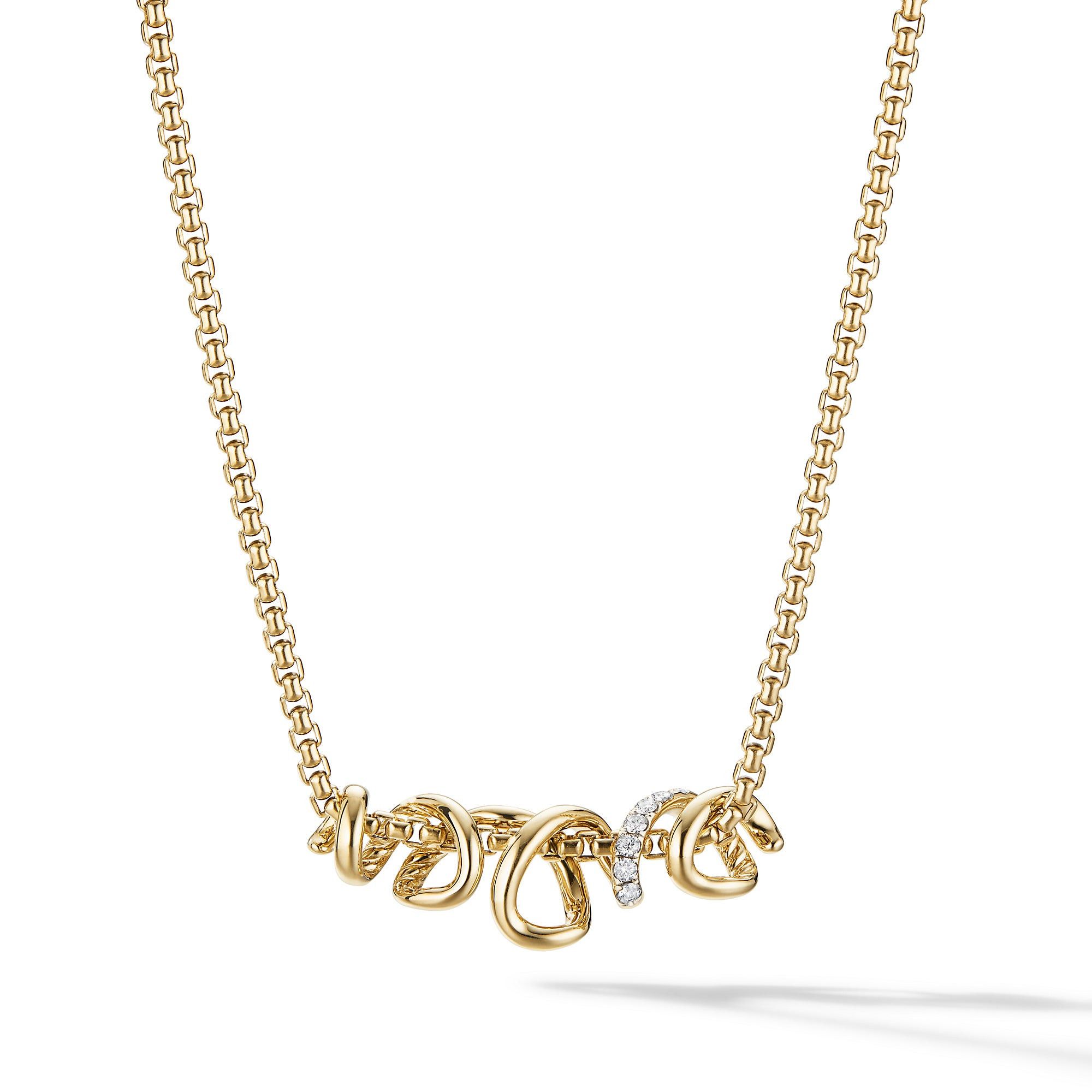 David Yurman o1w1db10325 Helena Element Amulet Yellow Gold Pave Diamonds Size ONE SIZE - 1 Thumbnail